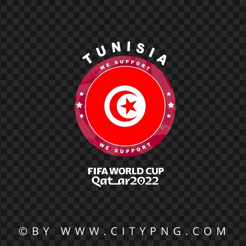 We Support Tunisia World Cup 2022 Logo HD PNG Citypng   Preview