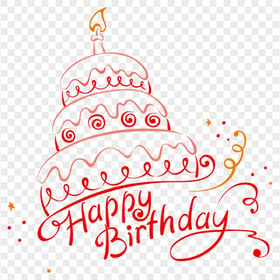 HD Happy Birthday Cake Creative Vector Design PNG