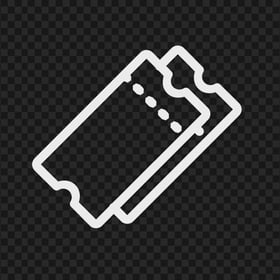 Outline Gray Ticket Icon