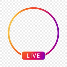 Circle Instagram Live Streaming Social Media Icon