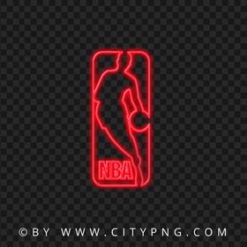 NBA Red Neon Logo PNG