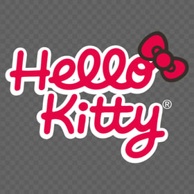 Hello Kitty Red Logo Type HD Transparent Background