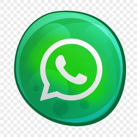 HD Bubble Style Green Whatsapp Illustration Round Icon PNG