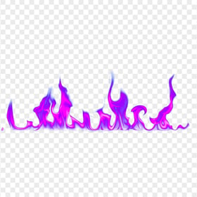 Purple Fire Flames Border Line PNG Image