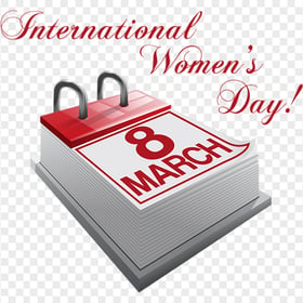 8 March Calendar 3D International Women'S Day