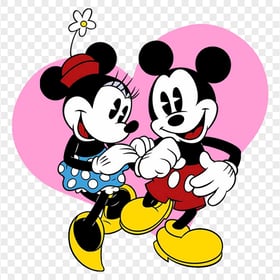 HD Mickey and Minnie Mouse Love Couple PNG