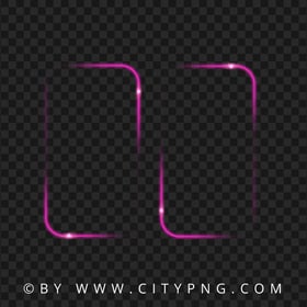 Two Pink Double Glowing Neon Frame Image PNG