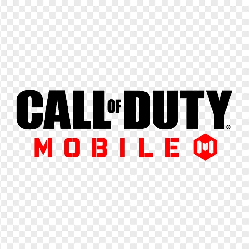HD Black & Red Call Of Duty Mobile COD Game Logo PNG