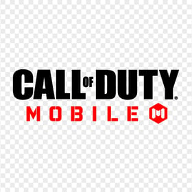 HD Black & Red Call Of Duty Mobile COD Game Logo PNG
