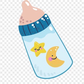 HD Cartoon Baby Milk Bottle Transparent PNG