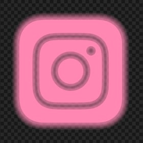 HD Neon Aesthetic Pink Instagram Logo Icon PNG