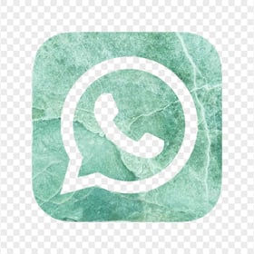 HD Green Marble Aesthetic Whatsapp Wa Logo Icon PNG