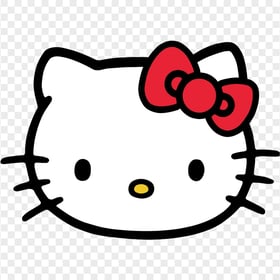 Cute Hello Kitty Face Sanrio Kitty HD Transparent PNG