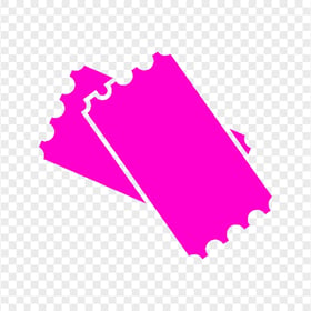 Ticket Pink Icon Logo HD PNG