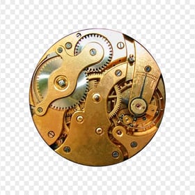 HD Clock Mechanical Gears PNG