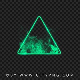 HD Neon Green Triangle With Smoke PNG