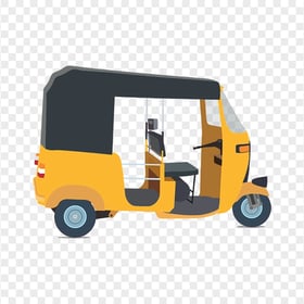 Cartoon Vector Rickshaw Taxi Tuk Tuk Image PNG