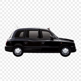 HD Classic London Taxi Cab Side View PNG