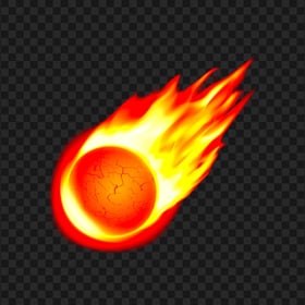 Flying Comet Fire Ball Illustration HD PNG