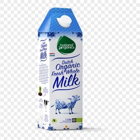 HD Holland Organics Organic Milk Box PNG