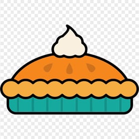 Pumpkin Tart Pie Vector