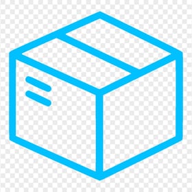 Blue Package Shipping Delivery Box Parcel Icon PNG Image