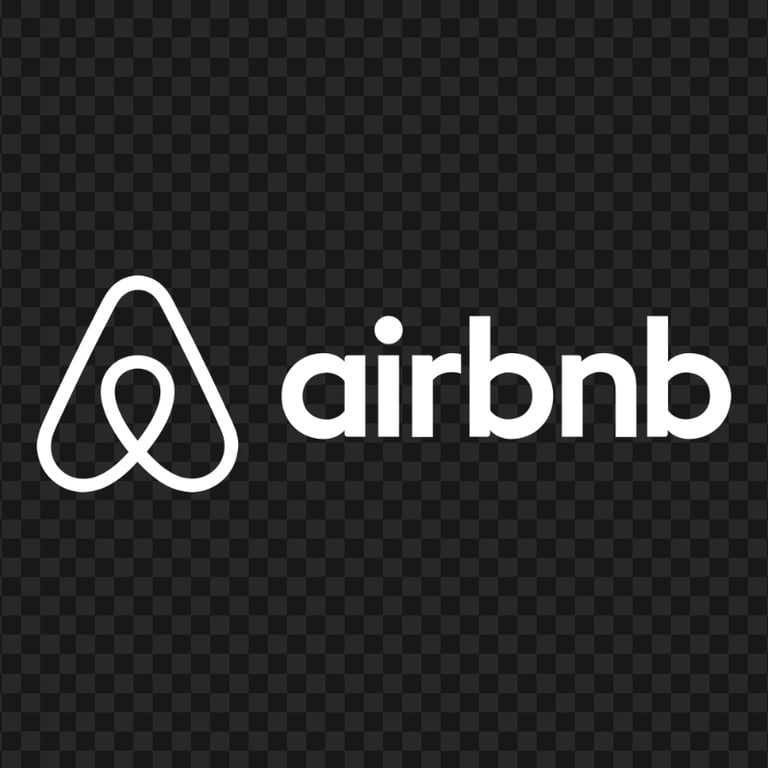 HD White Airbnb Official Logo Brand PNG Image