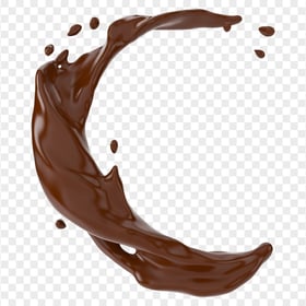 HD Melted Chocolate Splash Transparent PNG