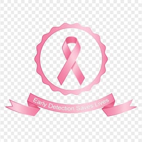 PNG Breast Cancer Early Detection Saves Lives Illustration