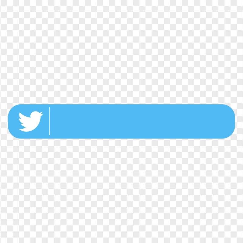 HD Flat Twitter Lower Third Banner Signature PNG