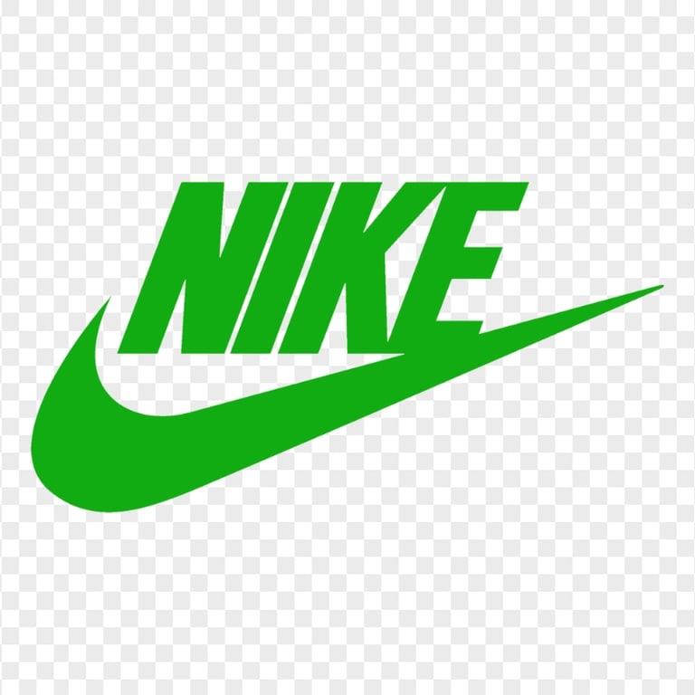 Transparent Green Nike Logo