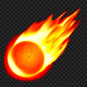 HD Ball Fire Rocket Flame PNG