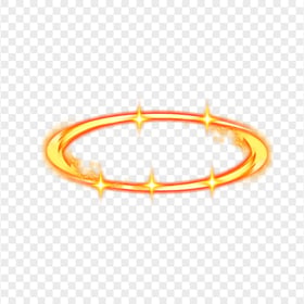 Round Shining Yellow Circle Sparkle Light Effect