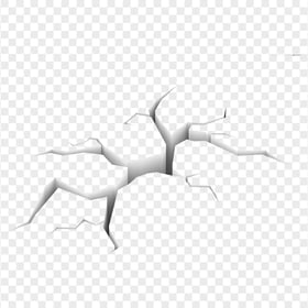 3D Cracked Wall Floor Effect Illustration