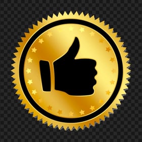 HD Thumbs Up Quality Top Label Sign Logo PNG