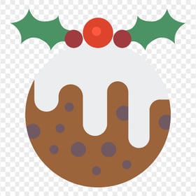 HD Christmas Pudding Vector PNG
