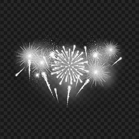 Sparkle White Fireworks PNG