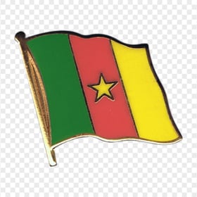 HD Cameroon Lapel Pin Flag PNG