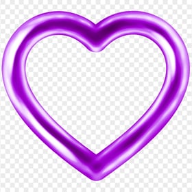 HD Purple Balloon Heart Love Valentine Day PNG