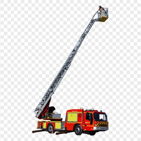 HD Fire Firefighter Truck Ladder PNG