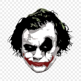 Face Silhouette Of Joker With Red Mouth | Citypng