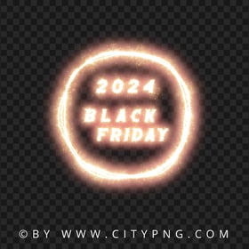 HD 2024 Black Friday Sparkle Logo PNG