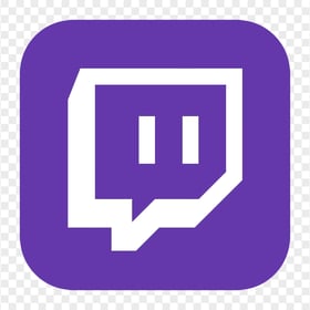 HD Twitch Purple Square App Icon PNG