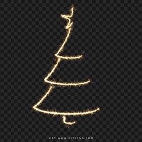 Creative Sparkle Christmas Tree PNG Image