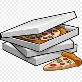 Pizza Box Clipart White Box HD Transparent PNG