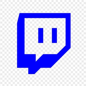 HD Twitch Dark Blue Outline Icon Symbol Transparent Background PNG