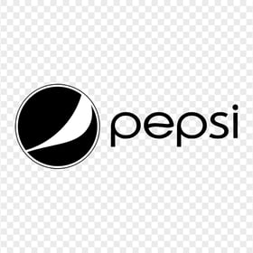 HD Pepsi Black & White Logo PNG