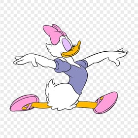 Cartoon Disney Daisy Duck Dancing PNG