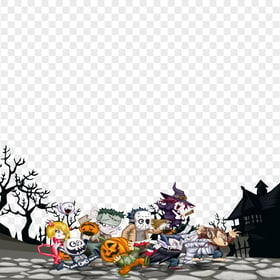 Halloween Horror Cartoon Characters