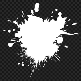 White Color Paint Splash Transparent PNG